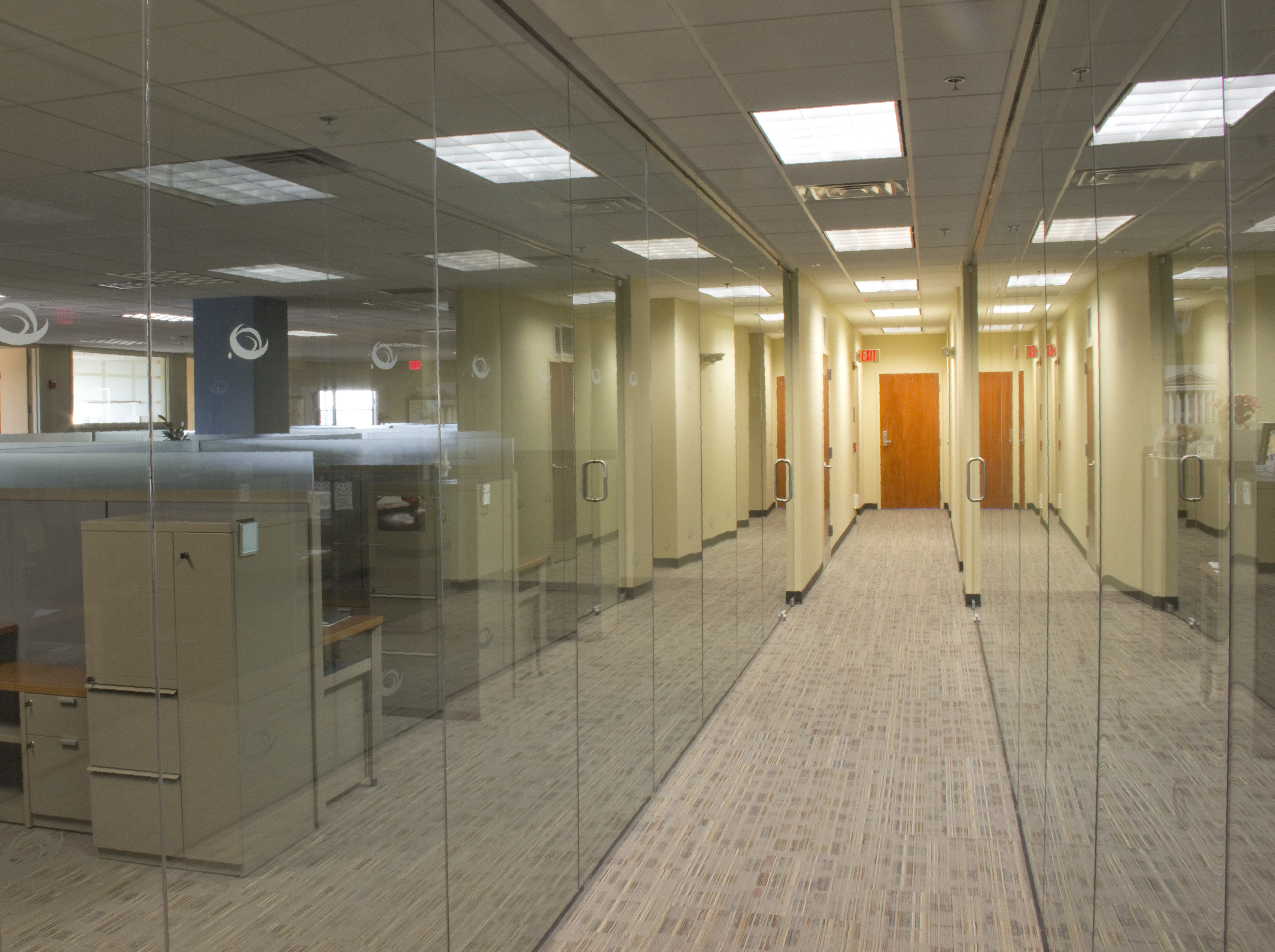 Photo T Gas Glass Hallway